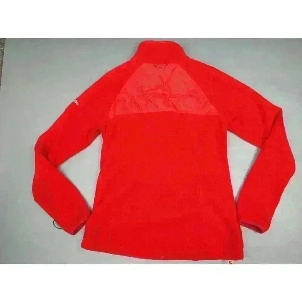 Columbia Interchange Womens Size Small Fleece‎ Sweater Full Zip Red Jacket - Picture 6 of 9